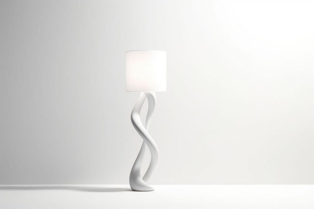 Lamp white illuminated creativity. AI generated Image by rawpixel.