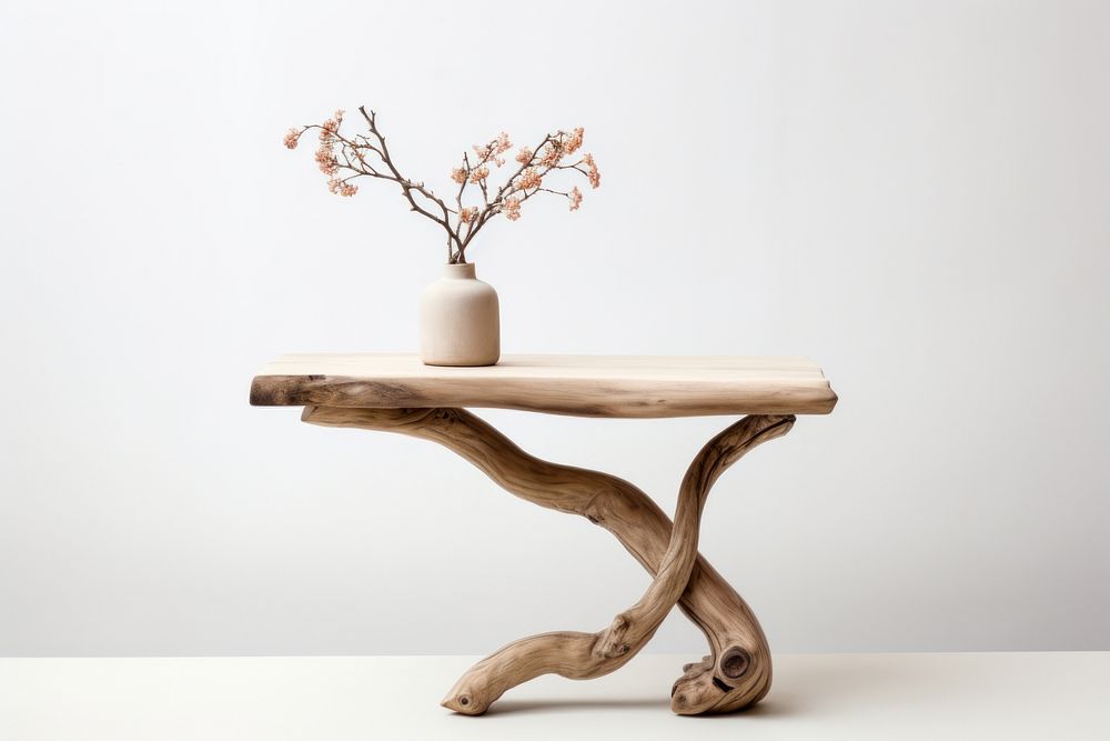 Table furniture plant wood. AI generated Image by rawpixel.