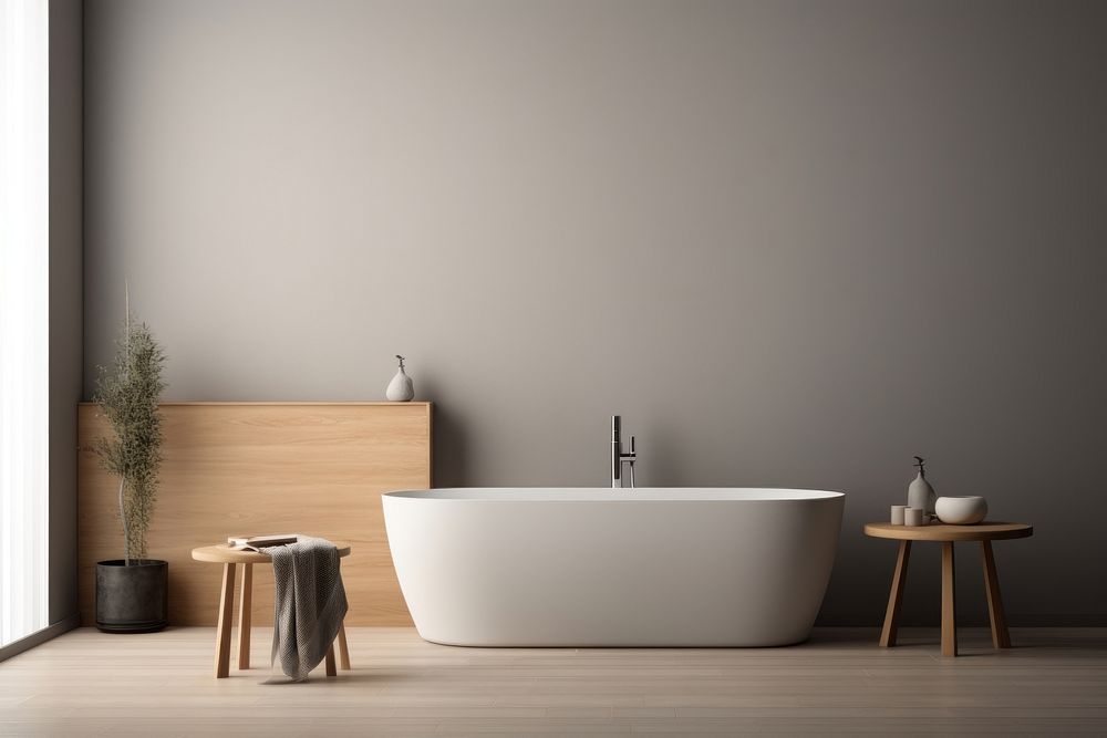 Bathtub bathroom architecture simplicity.