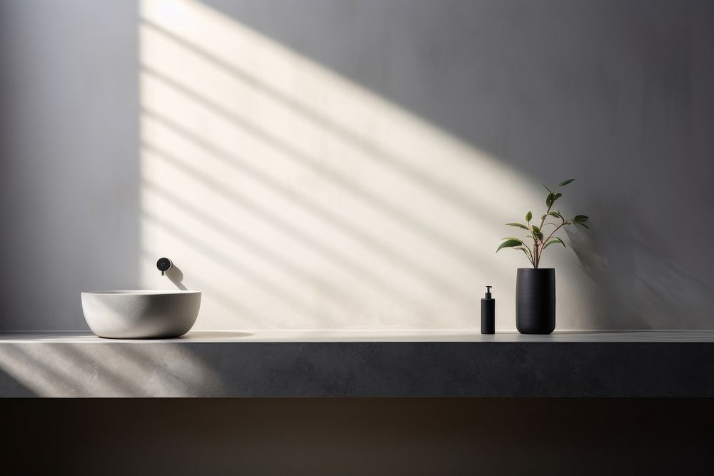 Windowsill bathroom sink architecture. AI generated Image by rawpixel.