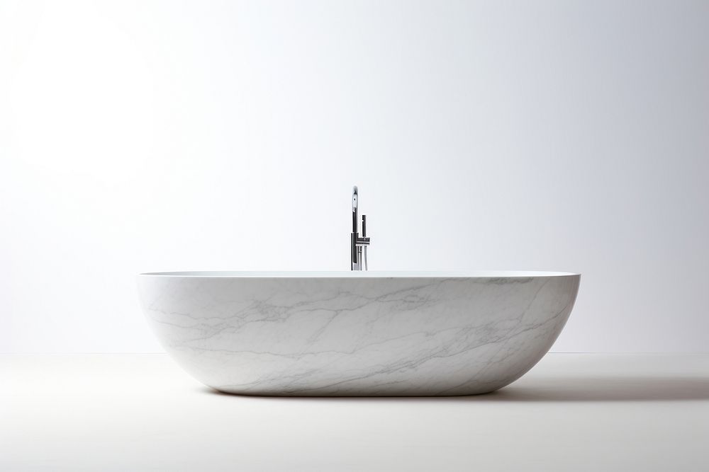 Bathtub white sink simplicity. AI generated Image by rawpixel.