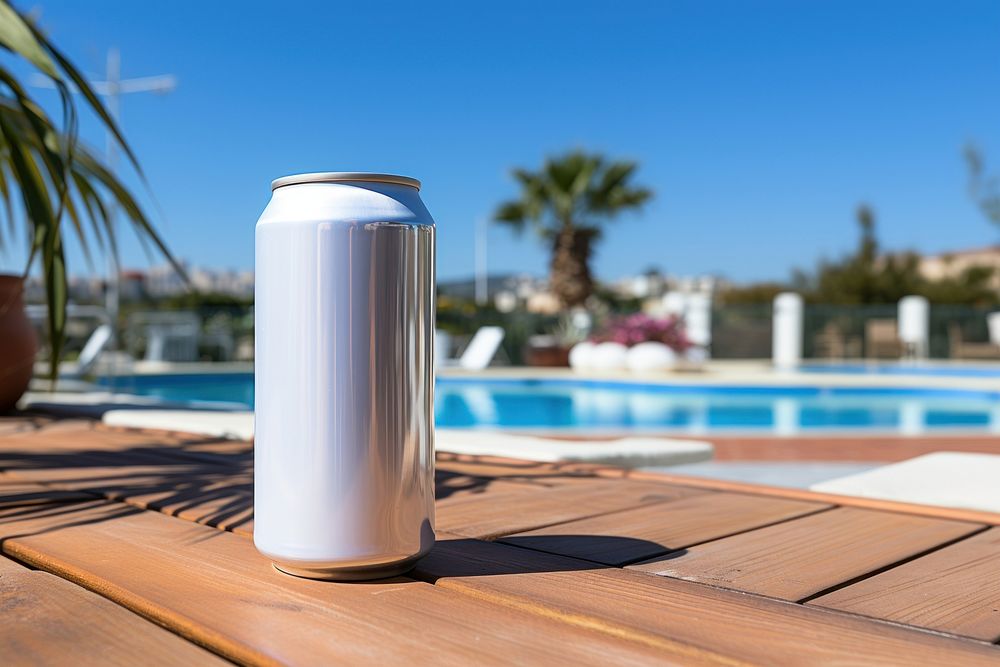 Mockup cool metal beer blue sky tin. AI generated Image by rawpixel.