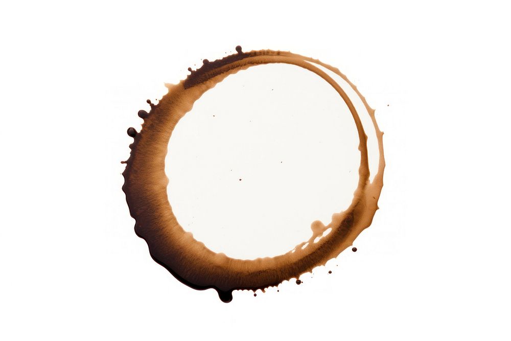 Coffee stain circle splattered chocolate. AI generated Image by rawpixel.