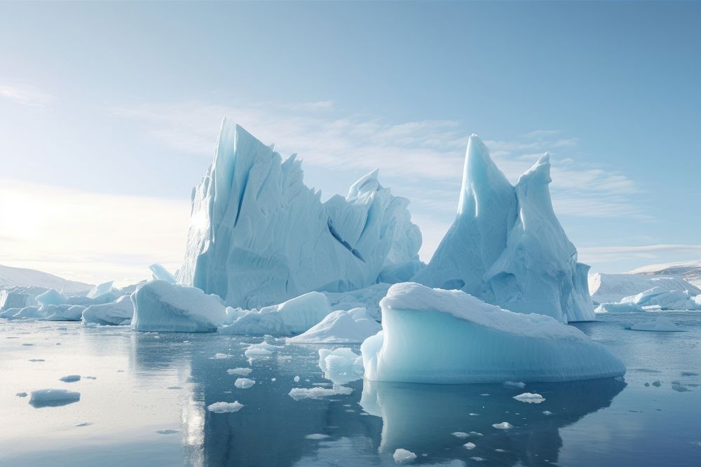 Antarctica ice mountain outdoors iceberg. AI generated Image by rawpixel.