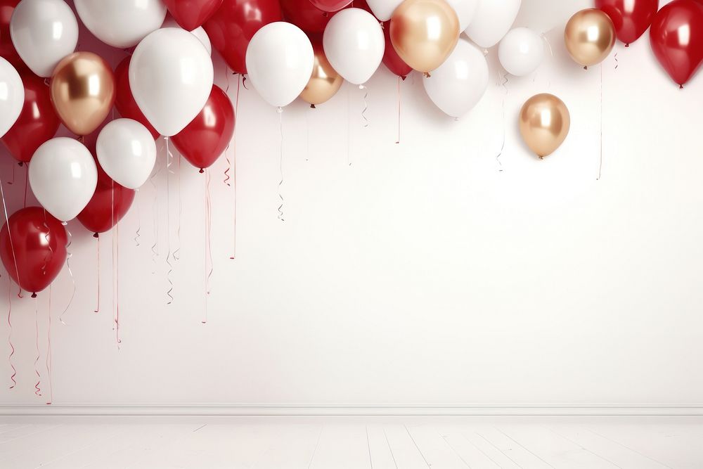 Balloons celebration backgrounds wall. AI generated Image by rawpixel.