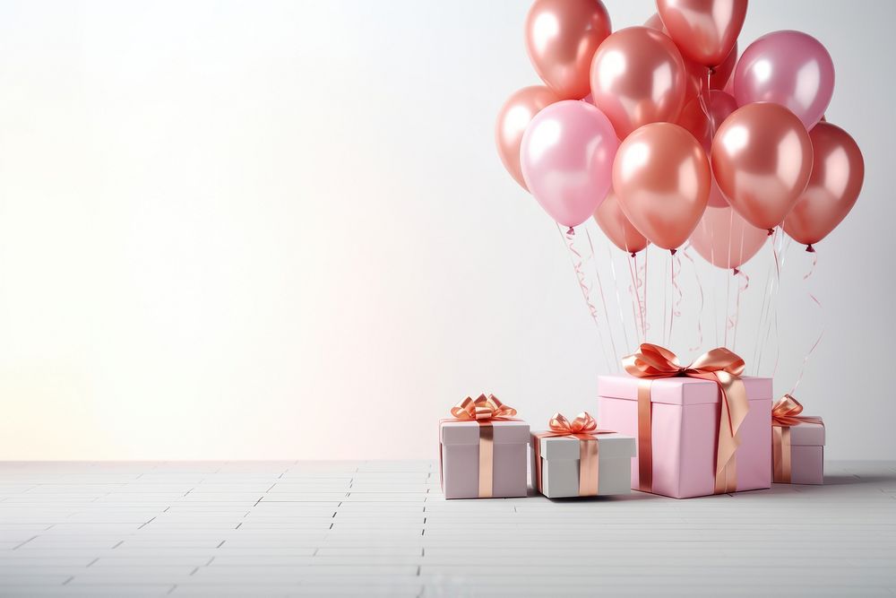 Balloons celebration gift anniversary. AI generated Image by rawpixel.