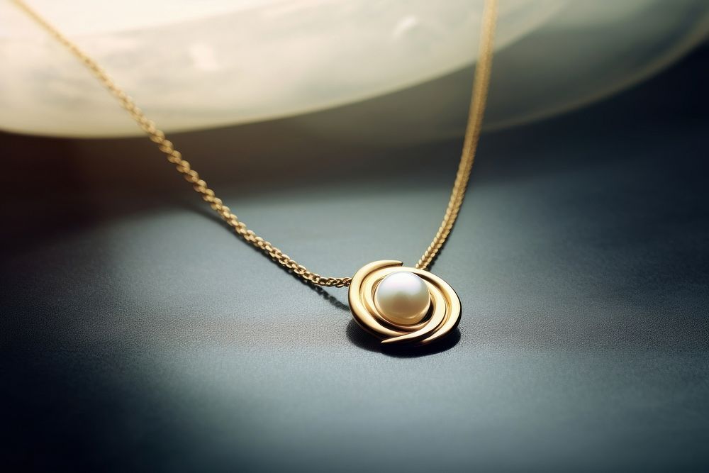 Gold necklace jewelry pendant locket. AI generated Image by rawpixel.