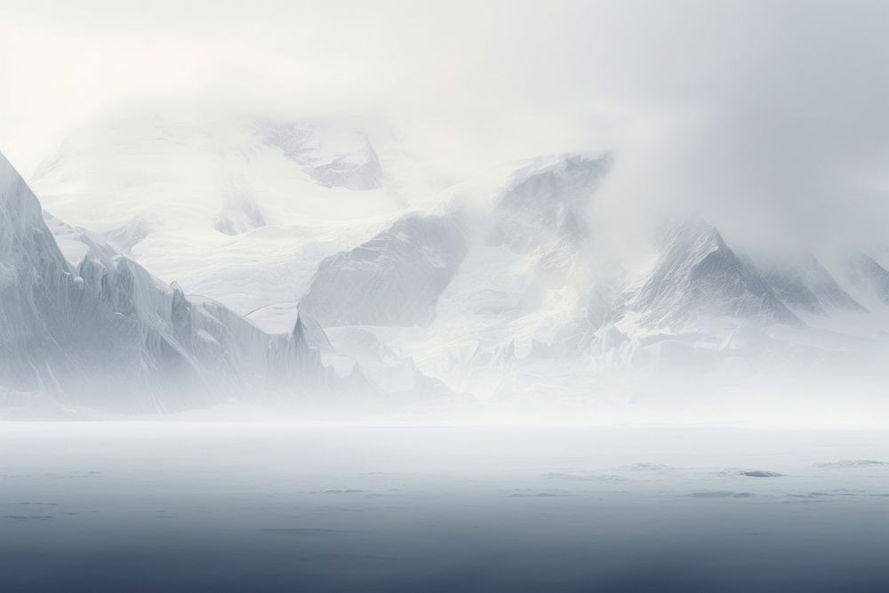 Glacier landscape mountain outdoors. AI generated Image by rawpixel.