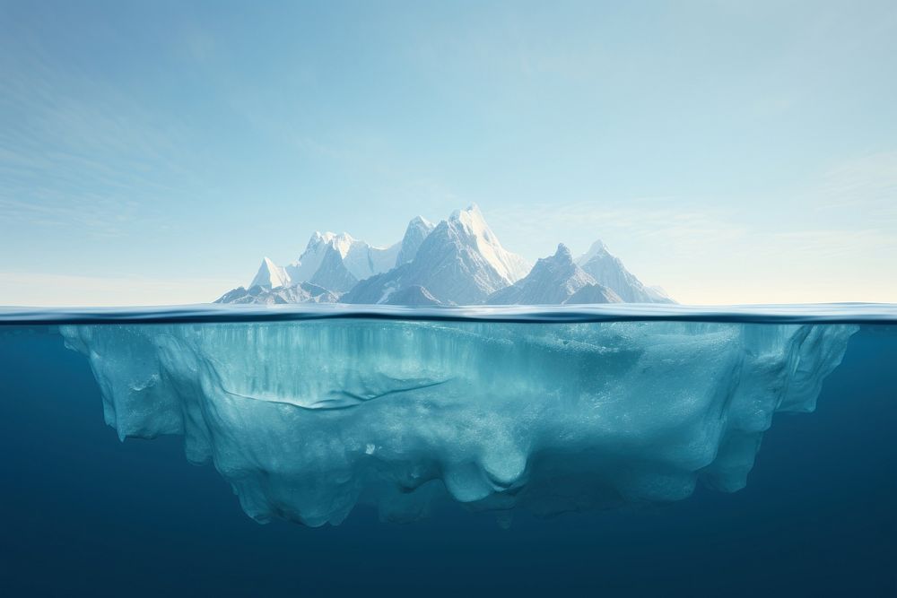 Ice land floating landscape mountain outdoors. AI generated Image by rawpixel.