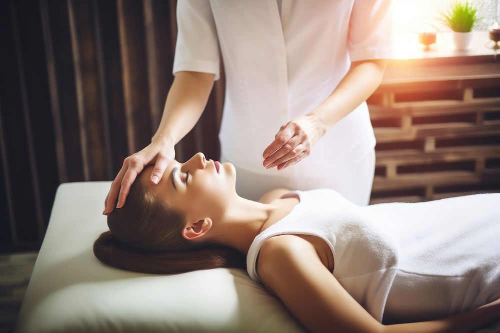 Massage spa spirituality relaxation. AI generated Image by rawpixel.