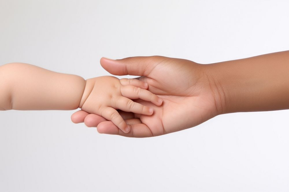 Finger baby holding person. AI generated Image by rawpixel.