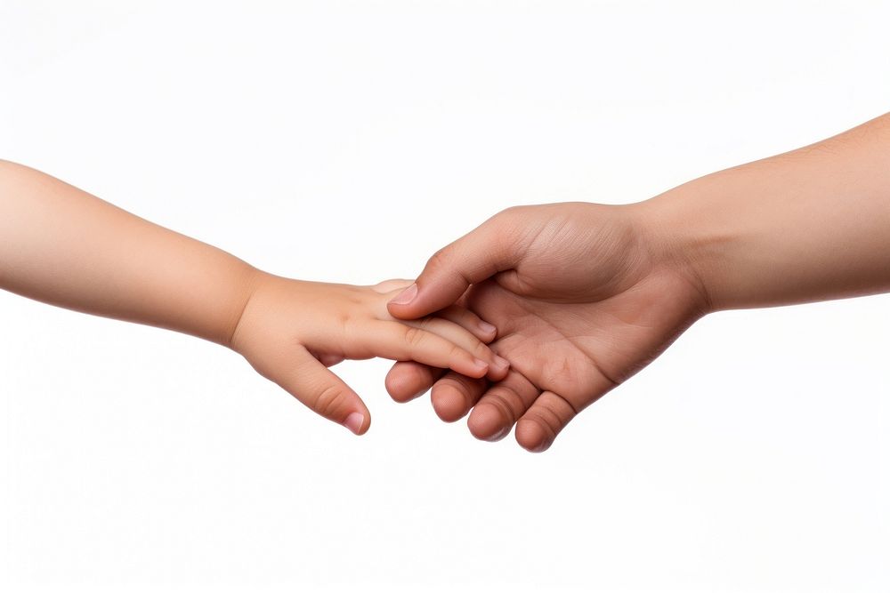 Holding hands Child child baby white background. AI generated Image by rawpixel.