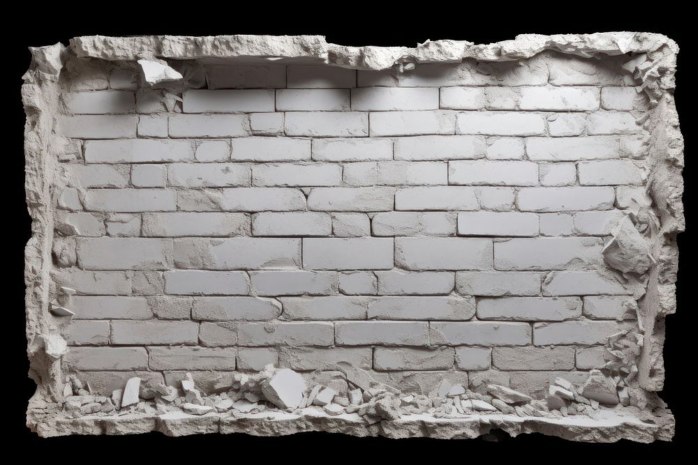 Concrete brick wall architecture backgrounds white. AI generated Image by rawpixel.