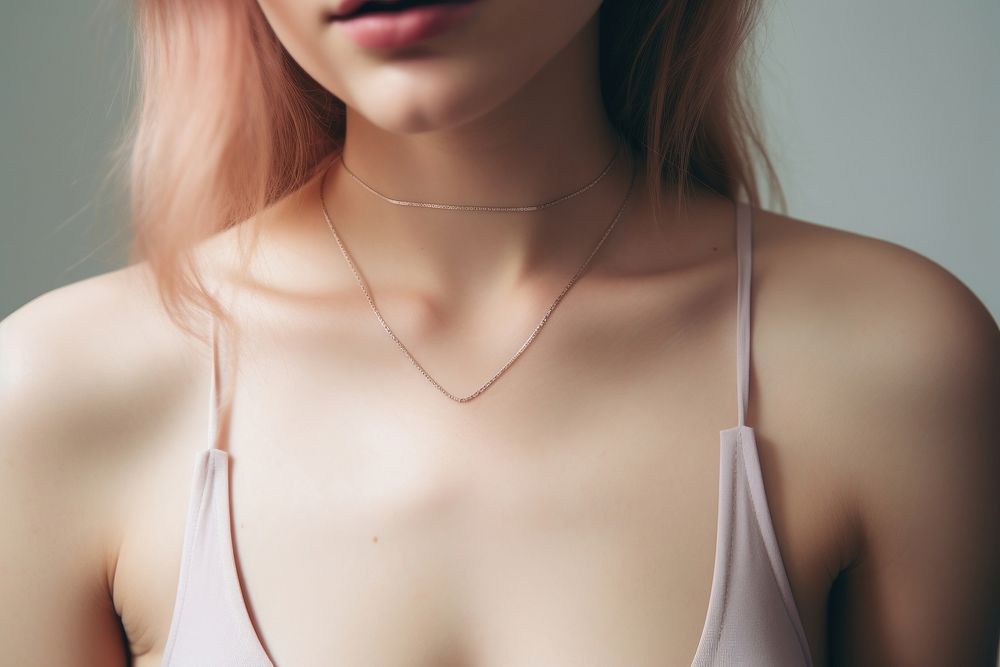Necklace jewelry adult woman. AI generated Image by rawpixel.