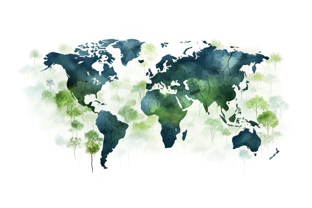 Map outdoors world green. AI generated Image by rawpixel.