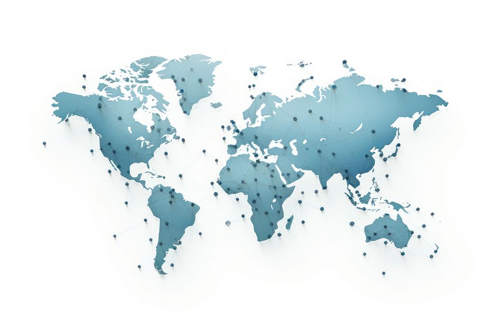 Map diagram world line. AI generated Image by rawpixel.