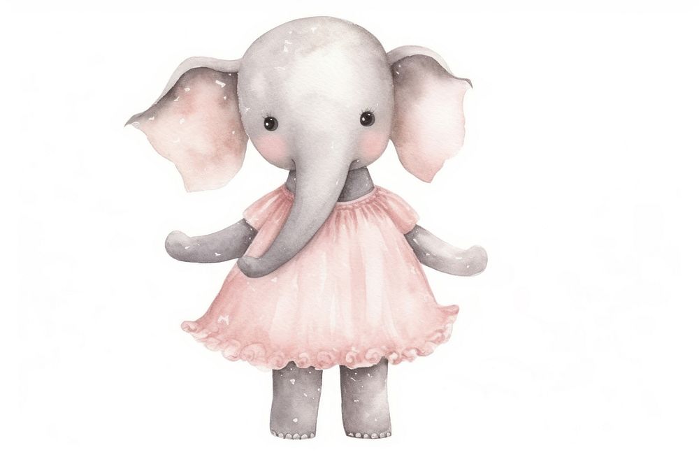 Elephants cute character animal elephant mammal. AI generated Image by rawpixel.