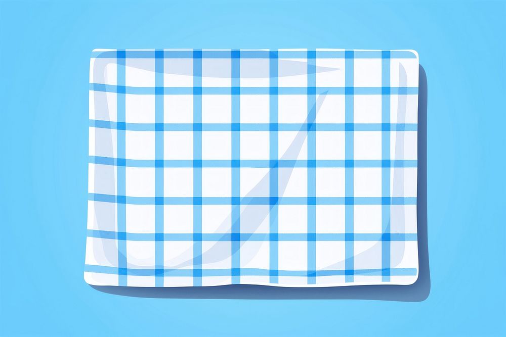 Plaid towel tablecloth blue simplicity. AI generated Image by rawpixel.