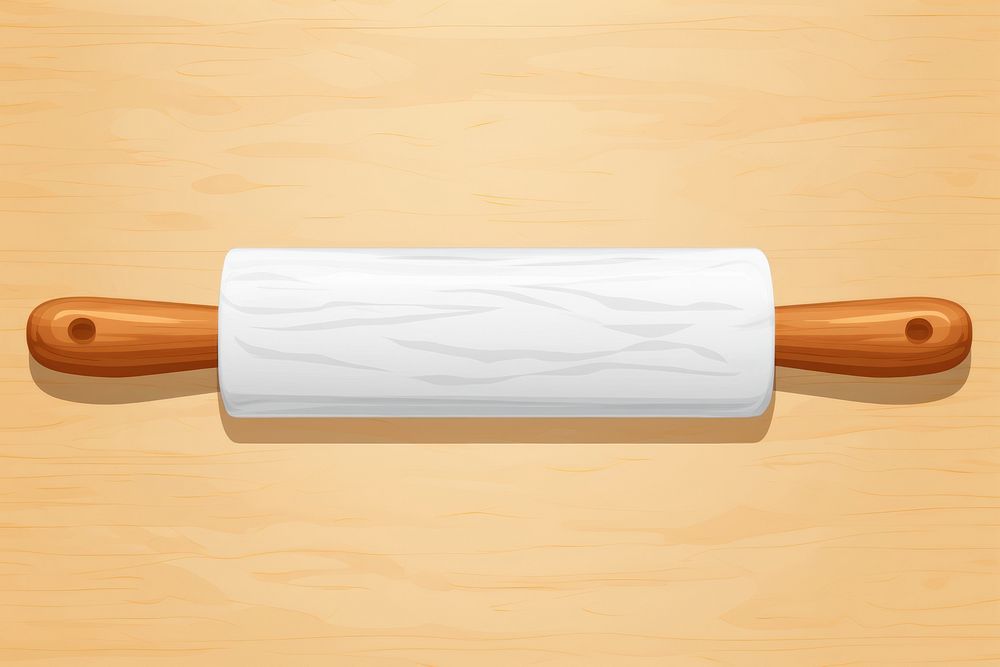 Wood roling pin backgrounds simplicity textured. AI generated Image by rawpixel.