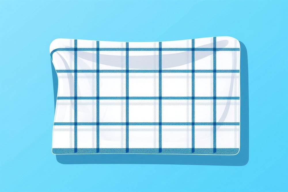Plaid towel blue rectangle absence. AI generated Image by rawpixel.