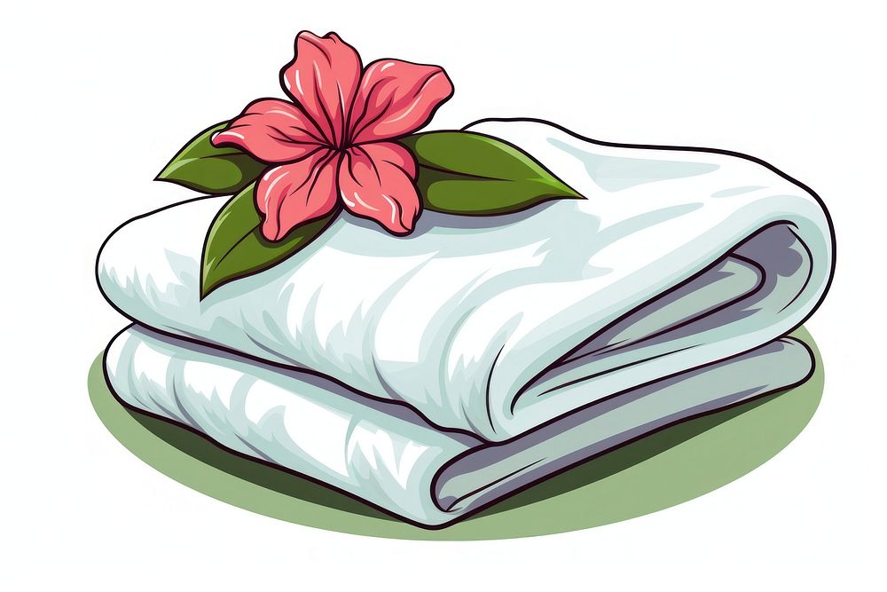 Spa towel flower plant. AI generated Image by rawpixel.