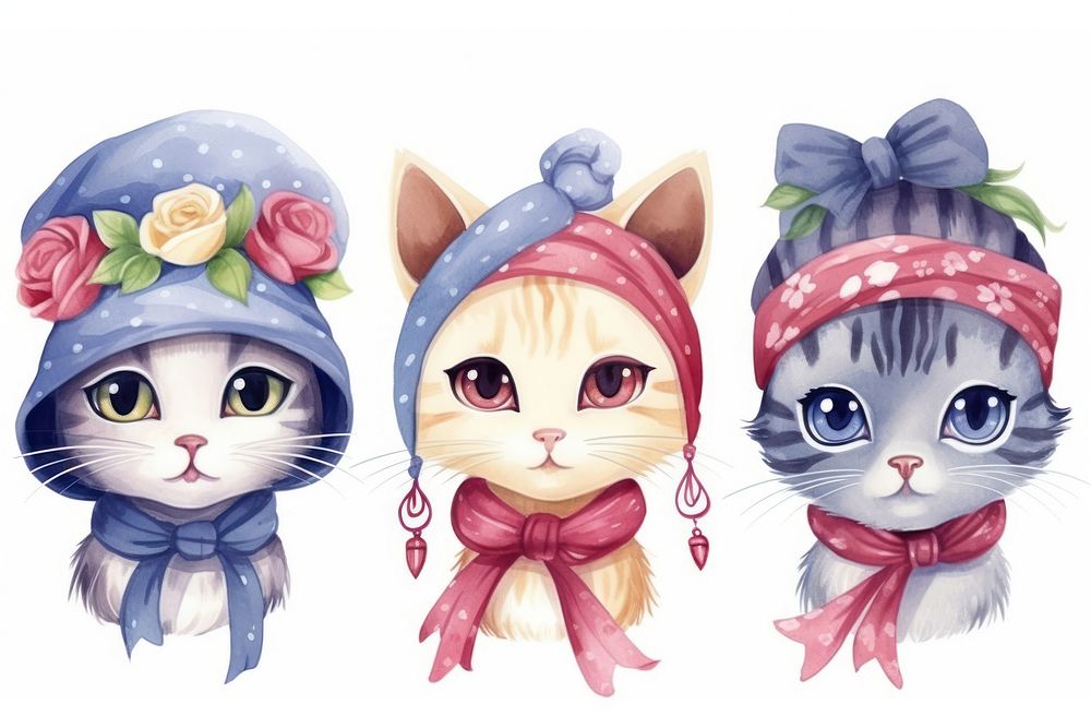 Cute cat fashion book representation publication. AI generated Image by rawpixel.