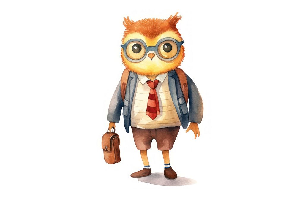 Owl teacher toy white background representation. AI generated Image by rawpixel.