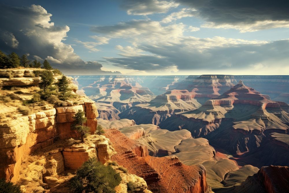 Grand Canyon landscape outdoors nature. AI generated Image by rawpixel.