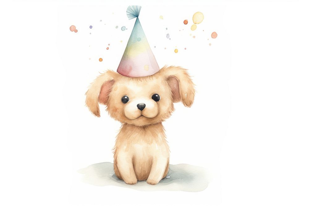 Cute puppy mammal animal party. AI generated Image by rawpixel.