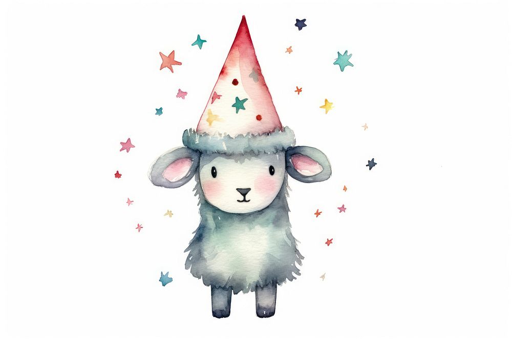 Sheep animal nature hat. AI generated Image by rawpixel.