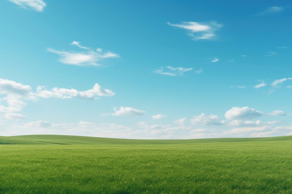 Meadow land landscape outdoors. AI generated Image by rawpixel.