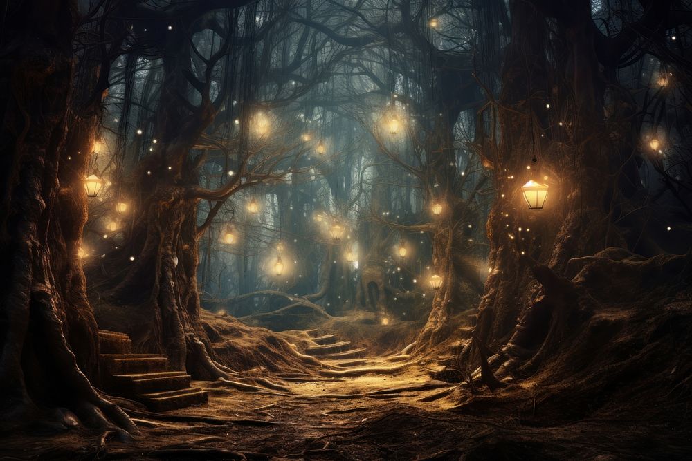 Eleven enchanted forest outdoors woodland nature. 