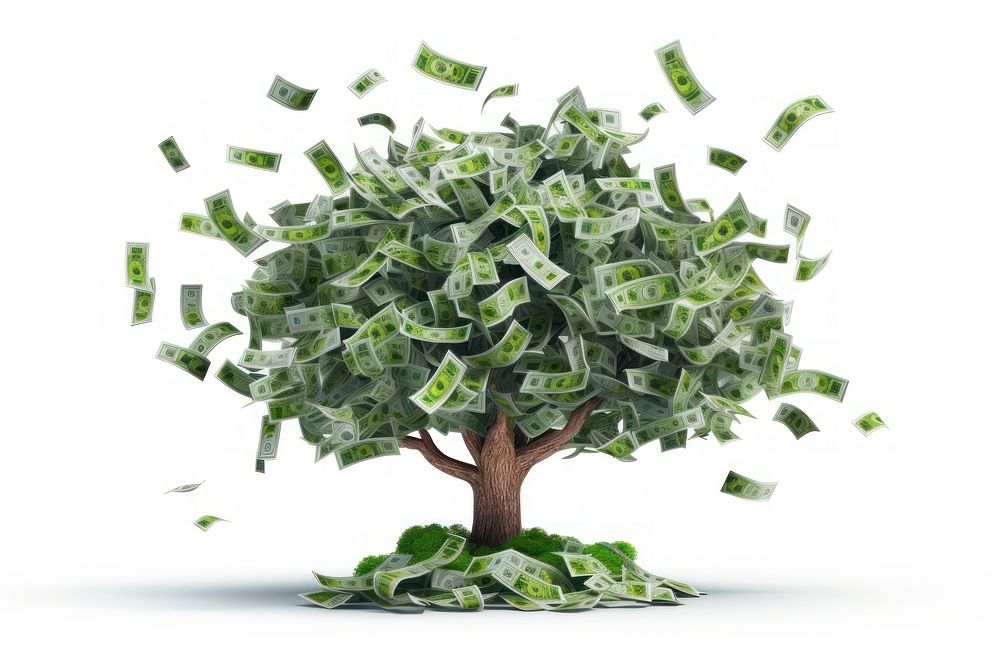 Invest money plant tree. AI generated Image by rawpixel.