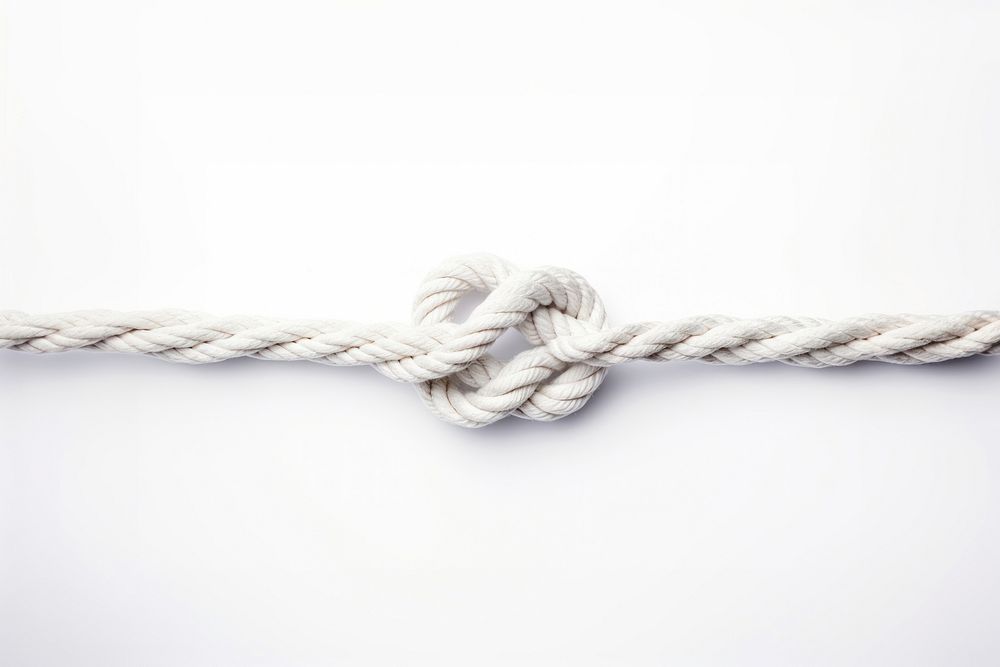 Tied knot backgrounds white rope. AI generated Image by rawpixel.