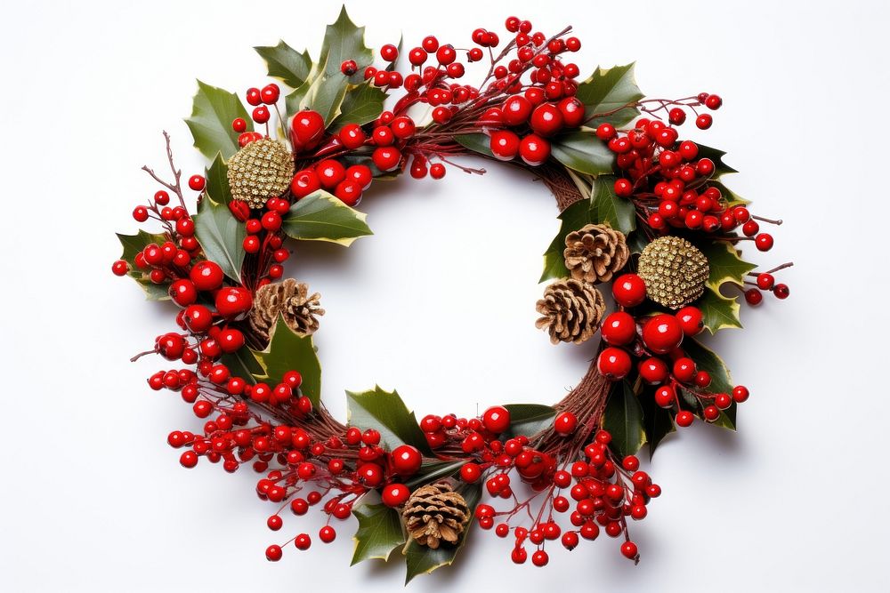 Christmas wreath celebration accessories decoration. AI generated Image by rawpixel.