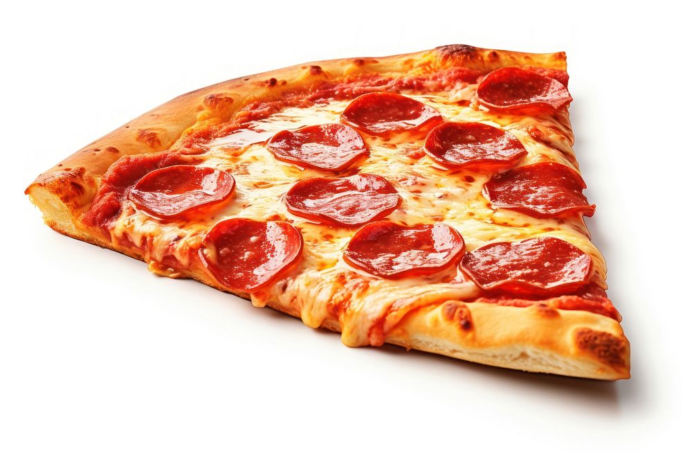 Pizza pepperoni cheese slice. AI generated Image by rawpixel.