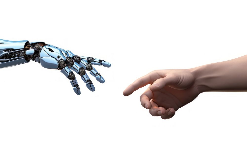 Hand touching finger human. AI generated Image by rawpixel.