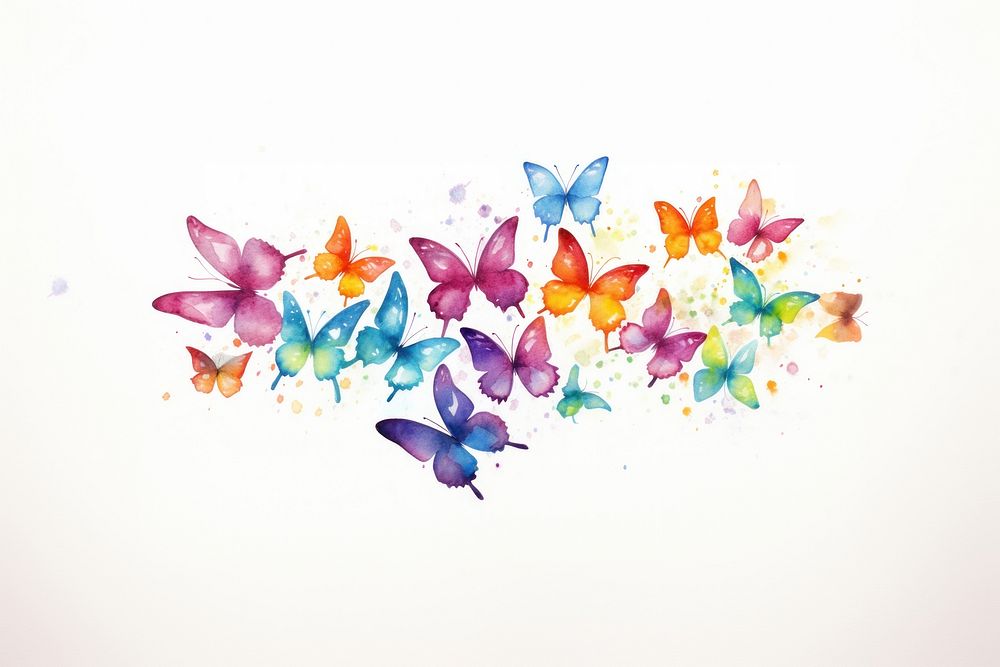 Butterflies pattern petal creativity. AI generated Image by rawpixel.