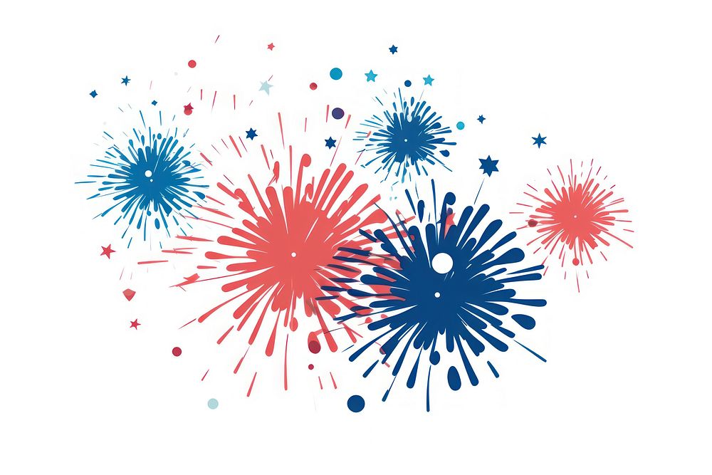 Firework fireworks white background celebration. AI generated Image by rawpixel.