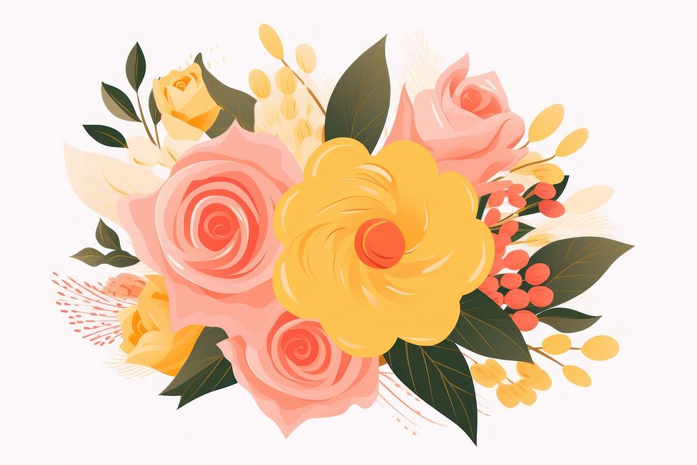 Flower rose pattern petal. AI generated Image by rawpixel.