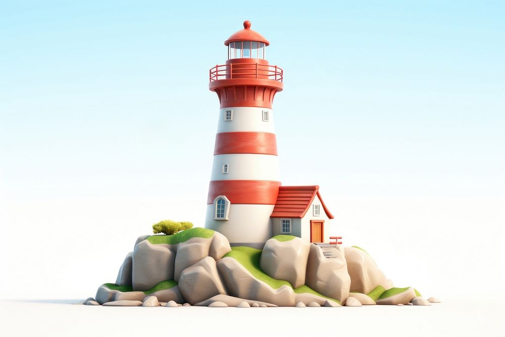 Lighthouse tower architecture assistance. AI generated Image by rawpixel.