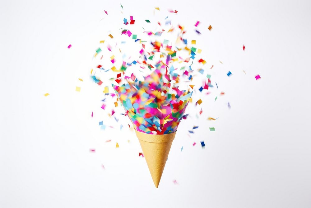 Confetti dessert paper food. AI generated Image by rawpixel.