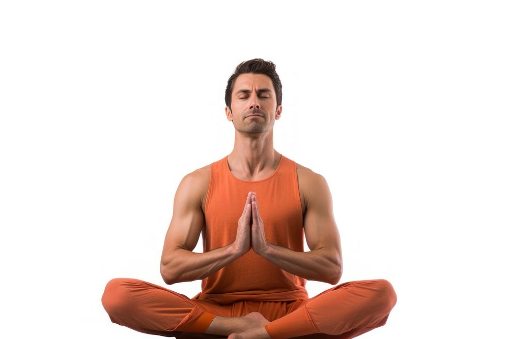 Yoga exercise sitting fitness. AI generated Image by rawpixel.