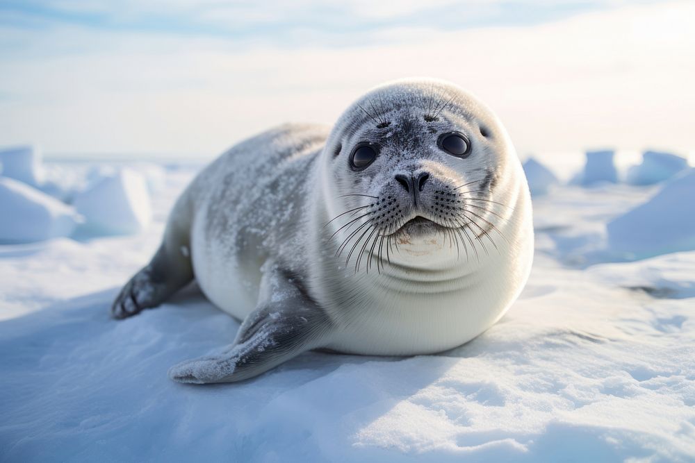 Seal wildlife animal mammal. AI generated Image by rawpixel.