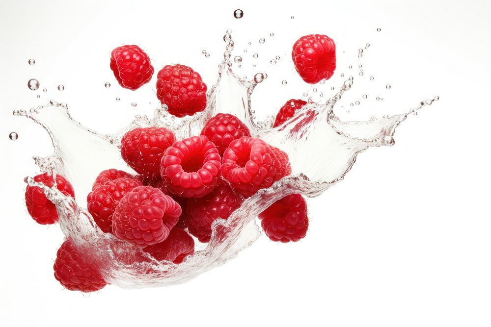 Raspberry falling fruit plant. AI generated Image by rawpixel.