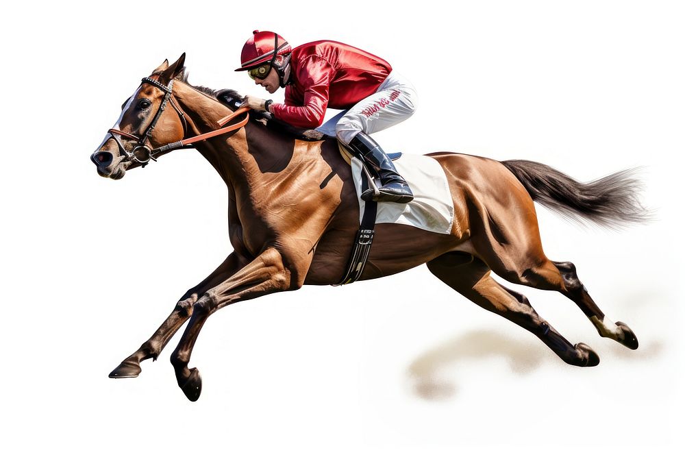 Horse racing jockey mammal animal helmet. AI generated Image by rawpixel.