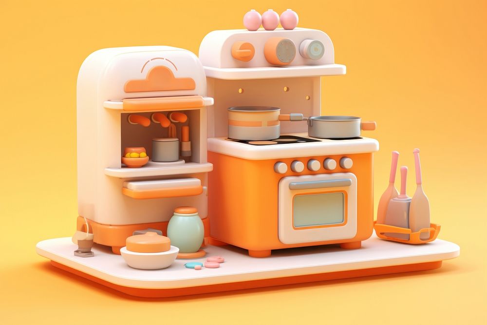 3D cooking equipment appliance confectionery technology. AI generated Image by rawpixel.