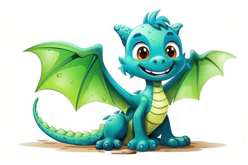 Dragon cartoon animal representation. AI generated Image by rawpixel.