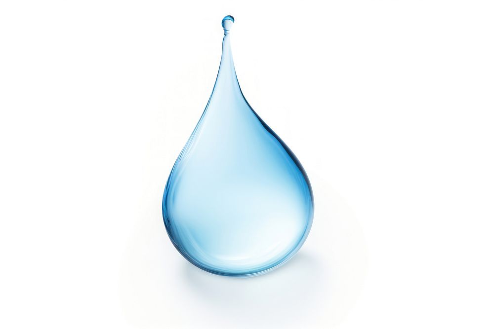 Water drop white background transparent refreshment. AI generated Image by rawpixel.