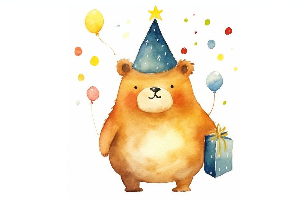 Hamster wearing a party hat mammal animal representation. 